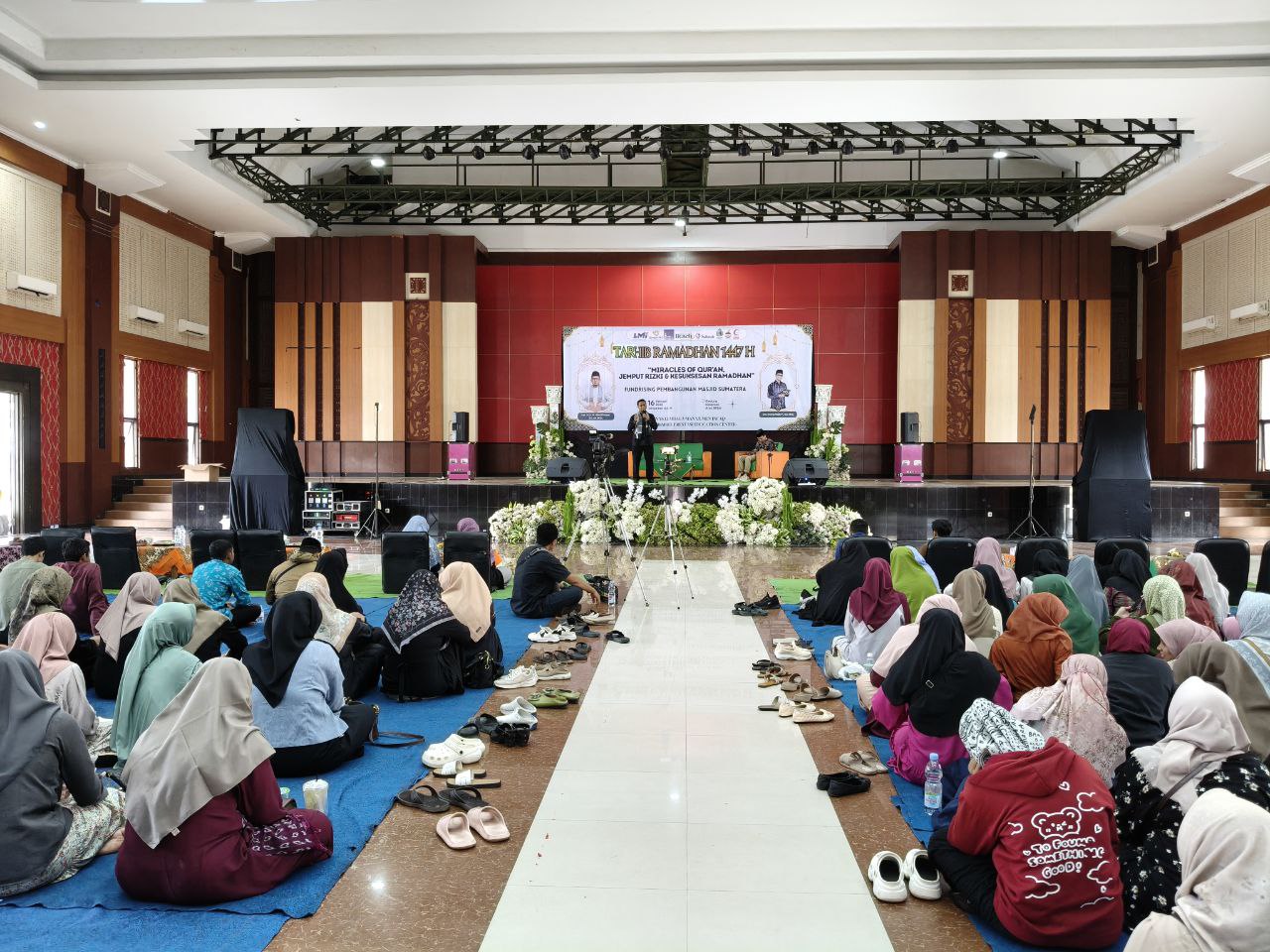 Woman holding donation box